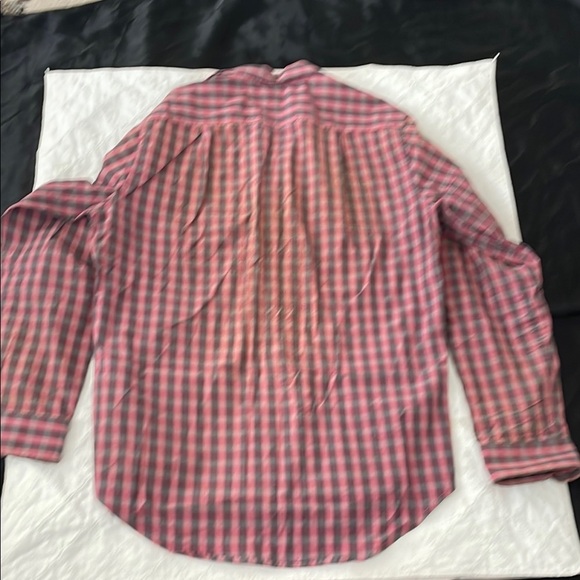 Russell Simmons Pink and Blue Casual Button Down Shirt - Picture 7 of 9